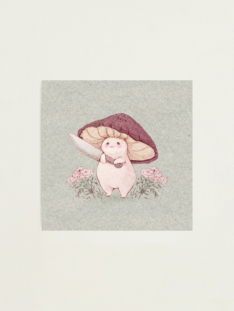 Alternate view of Let me see what you have little Mushroom (no text) Photographic Print