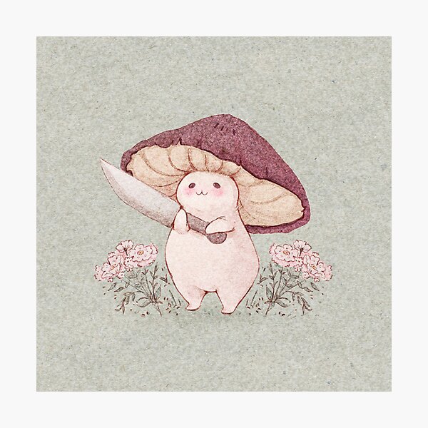 Let me see what you have little Mushroom (no text) Photographic Print