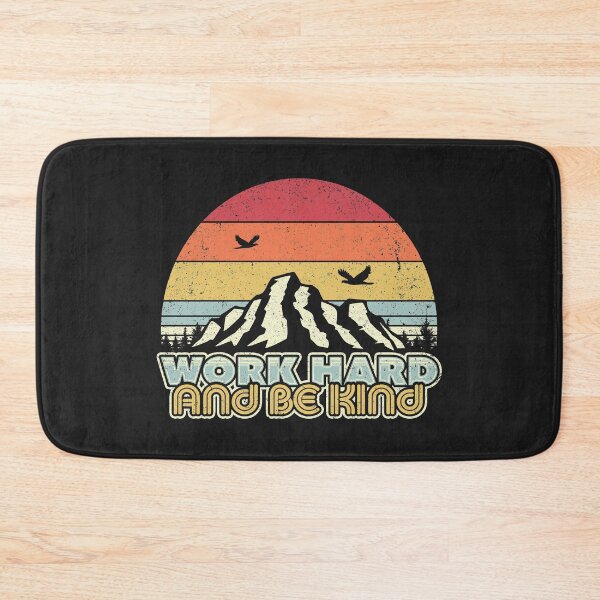 Item preview, Work Hard And Be Kind Design. Retro Style Mindfulness Product designed and sold by PackAPunch.