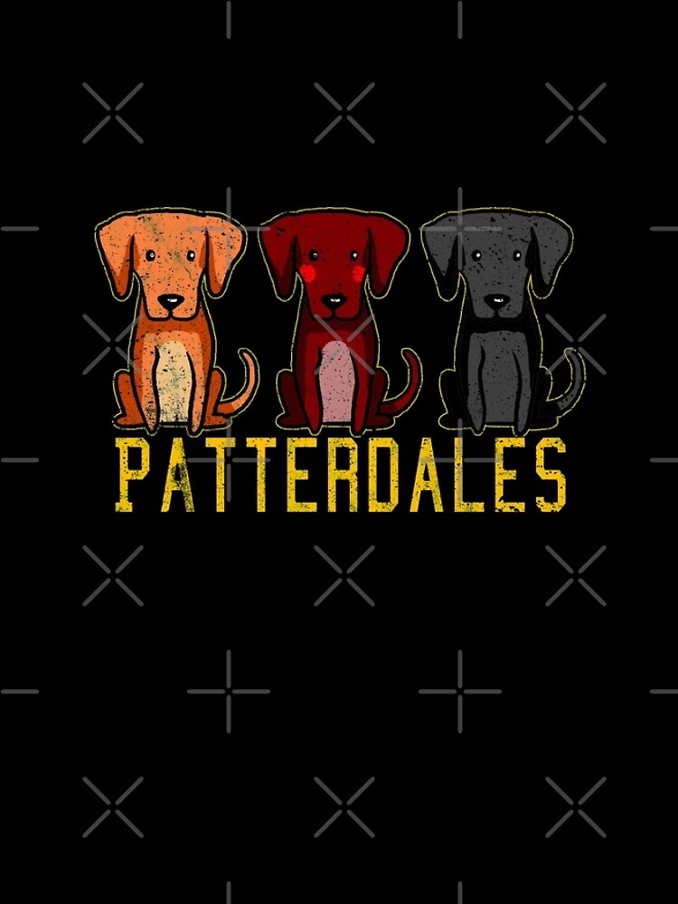 Black Brown Tan Patterdale Terrier Dogs Funny Faded Vintage by thespottydogg