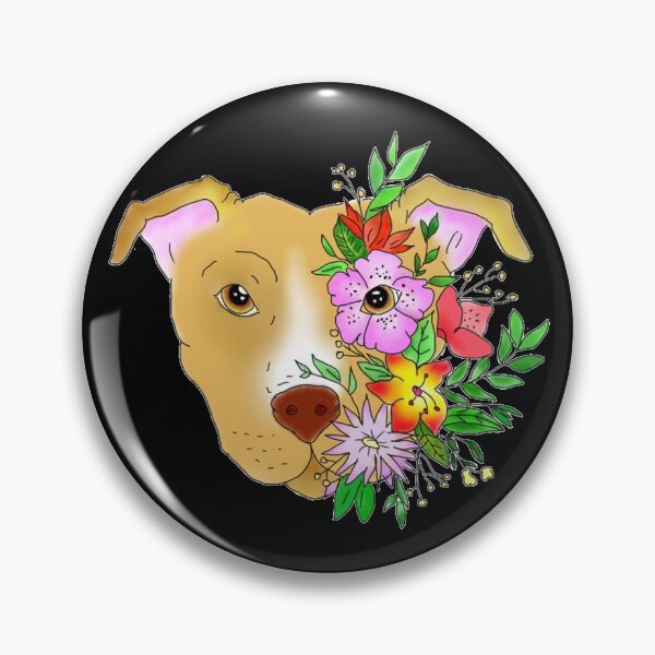 Item preview, Flower Pitbull - Transparent background designed and sold by Taylor Willis.