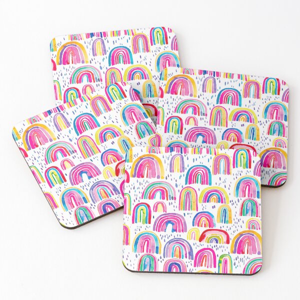 Item preview, Cheerful, pretty and fun rainbows - Multicolor watercolor designed and sold by ninoladesign.
