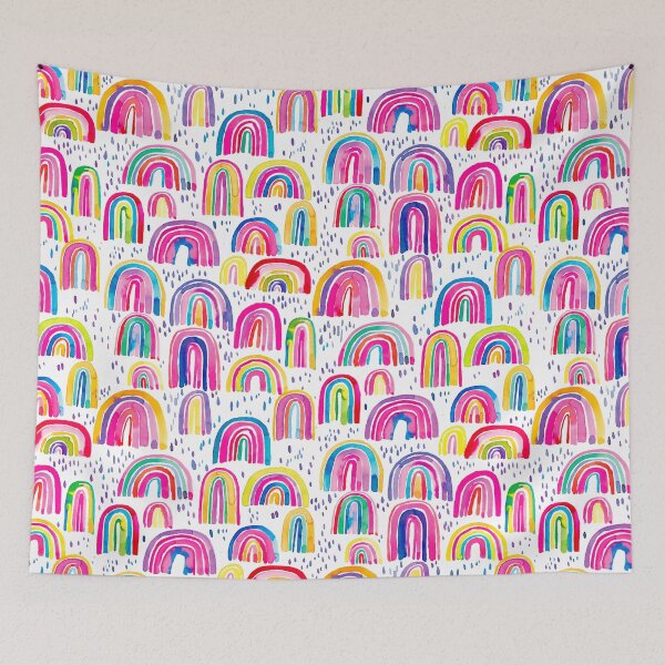 Item preview, Cheerful, pretty and fun rainbows - Multicolor watercolor designed and sold by ninoladesign.