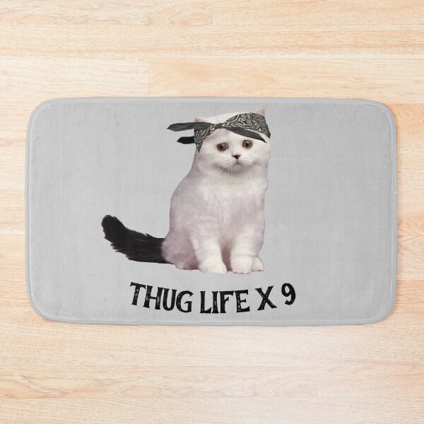 Item preview, Thug Life x 9 - Adorable Cute Gangster Kitten Thug Cat designed and sold by zenspired.
