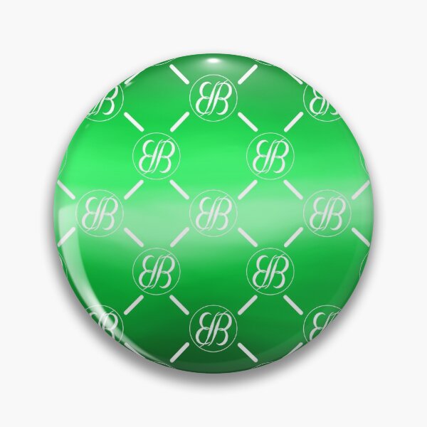 Item preview, BB Button Logo on Shades of Forest Green designed and sold by ByJezie.