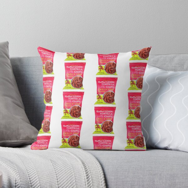 TJ's chili lime chips Throw Pillow