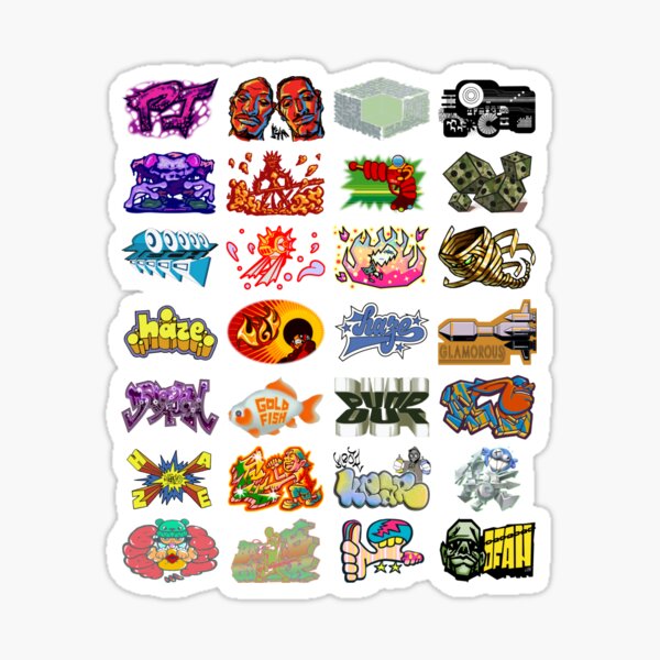 Vista previa del artículo con la obra «Jet Set Radio Future Graffiti», diseñado y vendido por Everyday Designs.