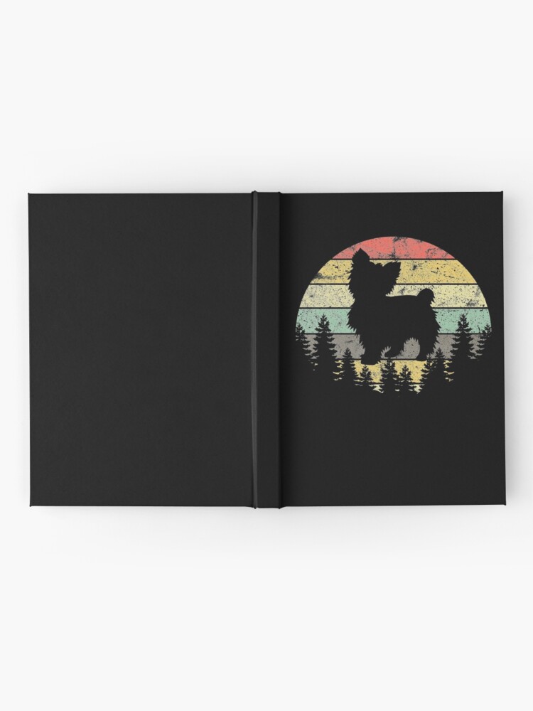 Alternate view of Yorkshire Terrier Yorkie Dog Sunset Vintage Retro Yorkie Hardcover Journal