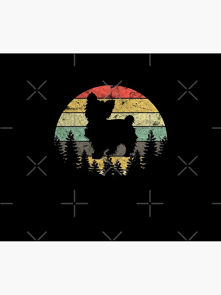 Yorkshire Terrier Yorkie Dog Sunset Vintage Retro Yorkie by thespottydogg