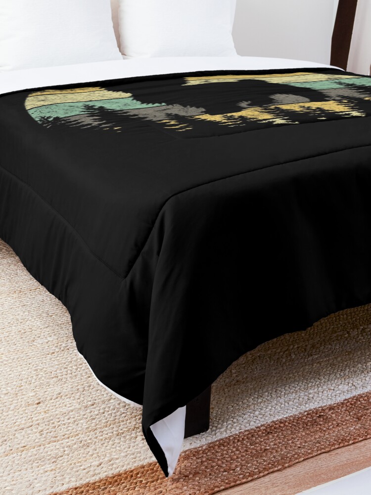 Alternate view of Yorkshire Terrier Yorkie Dog Sunset Vintage Retro Yorkie Comforter