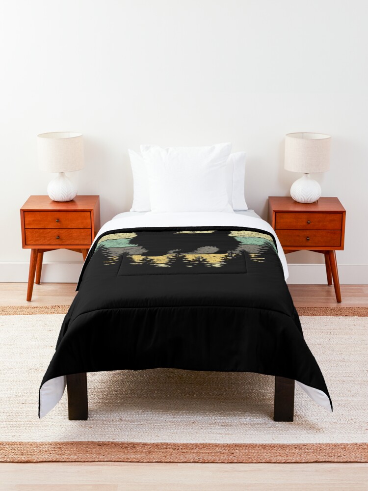 Alternate view of Yorkshire Terrier Yorkie Dog Sunset Vintage Retro Yorkie Comforter