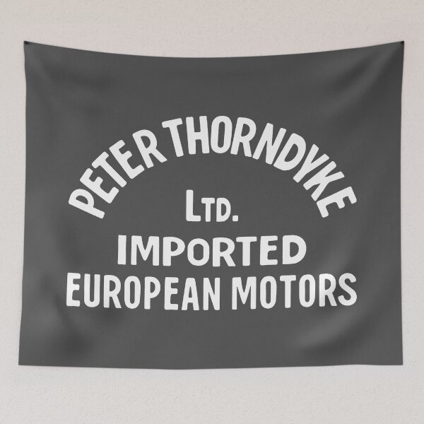 Item preview, Peter Thorndyke - European Motors (White on Ash) designed and sold by Justin Ellis.