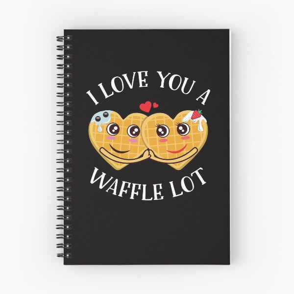 Item preview, I love you a waffle lot, a funny couple design designed and sold by Glorad.