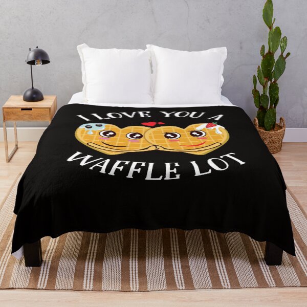 Item preview, I love you a waffle lot, a funny couple design designed and sold by Glorad.