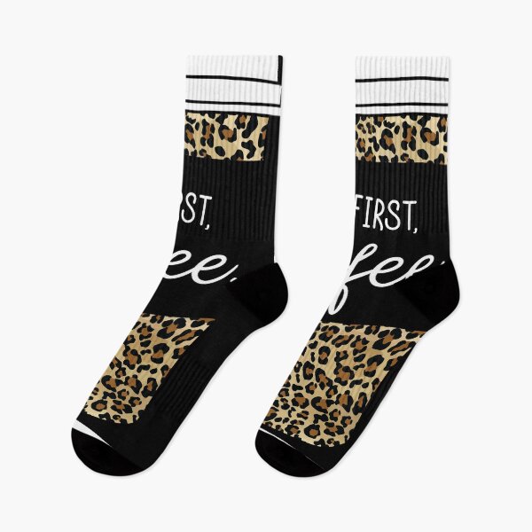 Item preview, But First Coffee. - Animal Print Leopard Savage Wild Safari - Black designed and sold by GDCdesigns.