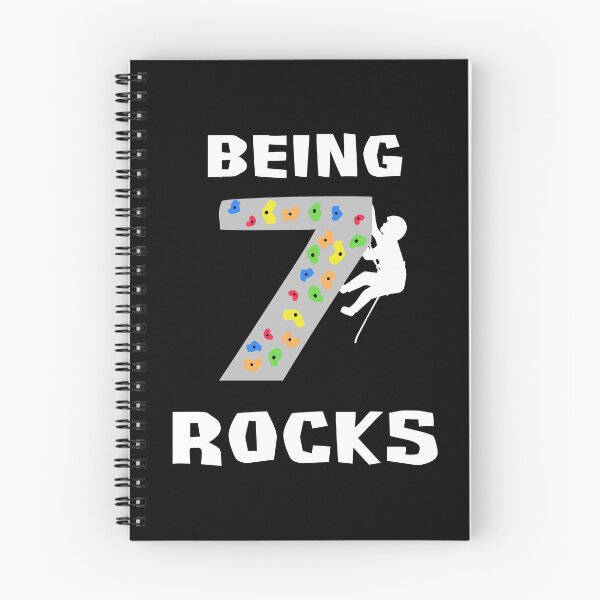 Item preview, Being 7 Rocks Rock Climbing Bouldering Birthday Gift designed and sold by fatamyfan1.