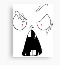 angry face Metal Print
