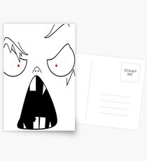 angry face Postcards