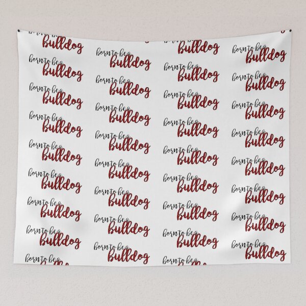 Item preview, "born to be a bulldog" cursive designed and sold by emily-daly.