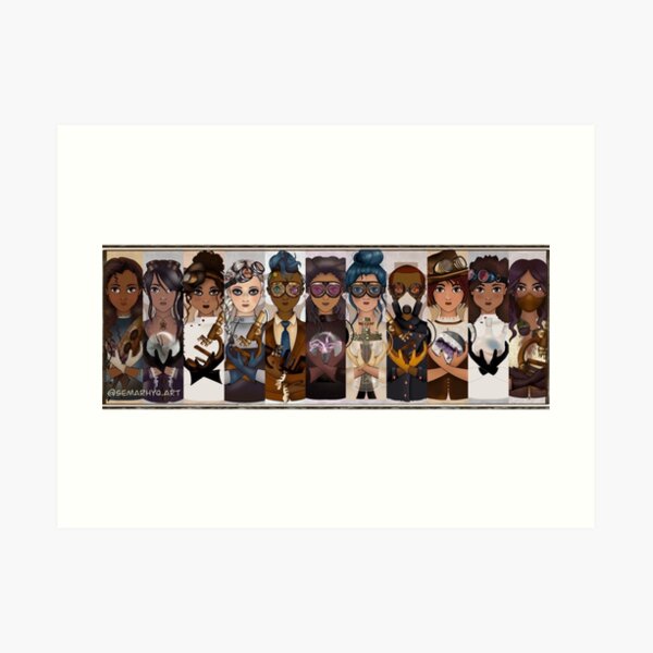 Steampunk Art Scientists Art Print
