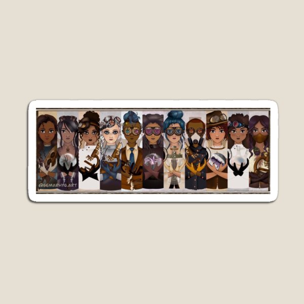 Steampunk Art Scientists Magnet