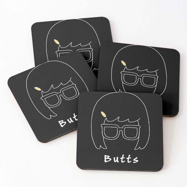 Bob's Burgers Tina - Butts Coasters (Set of 4)