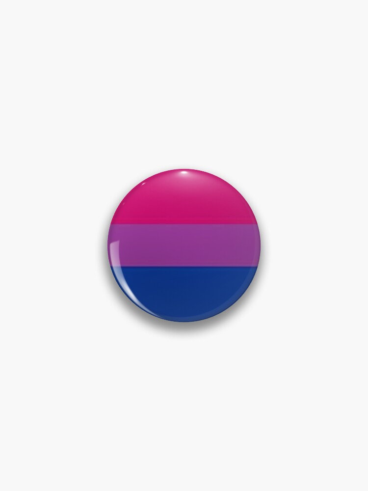 Thumbnail 1 of 3, Pin, Bi pride flag designed and sold by CalChamomile.