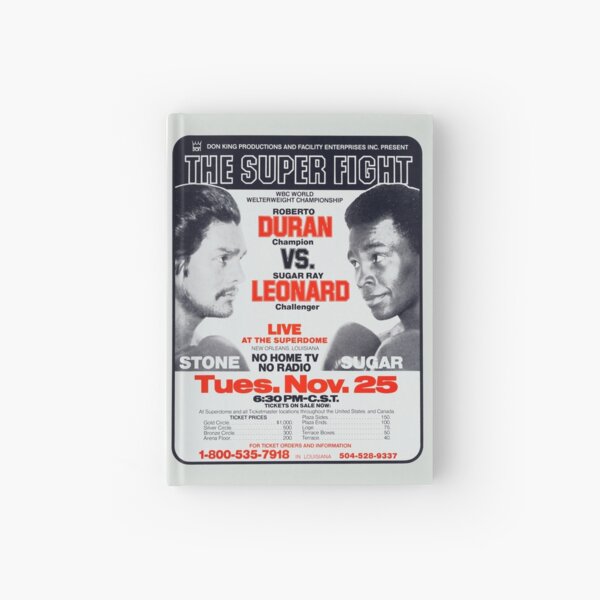 Boxing T-shirt and poster: classic fight Hardcover Journal