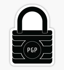 PGP Encryption Sticker Sticker