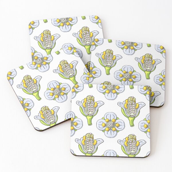 Item preview, Arabidopsis thaliana Flower Anatomy Illustration Pattern designed and sold by taylorcustom.