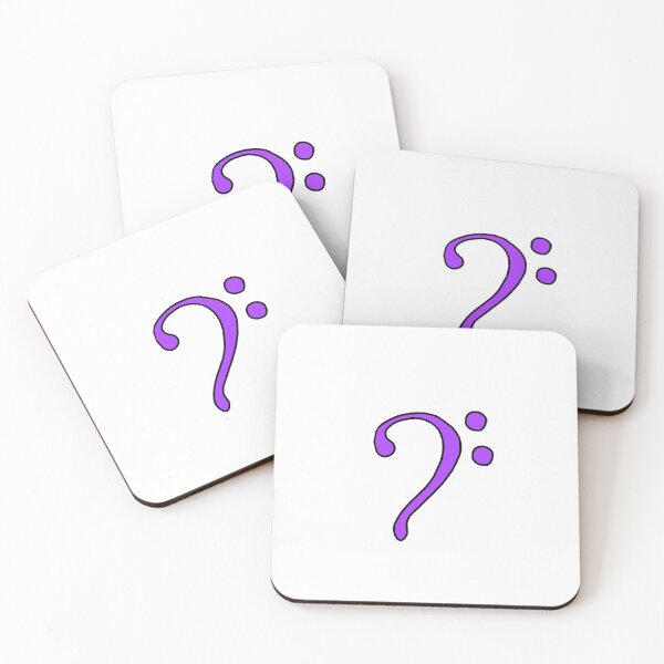 Item preview, Purple Bass Clef designed and sold by bassoongirl123.