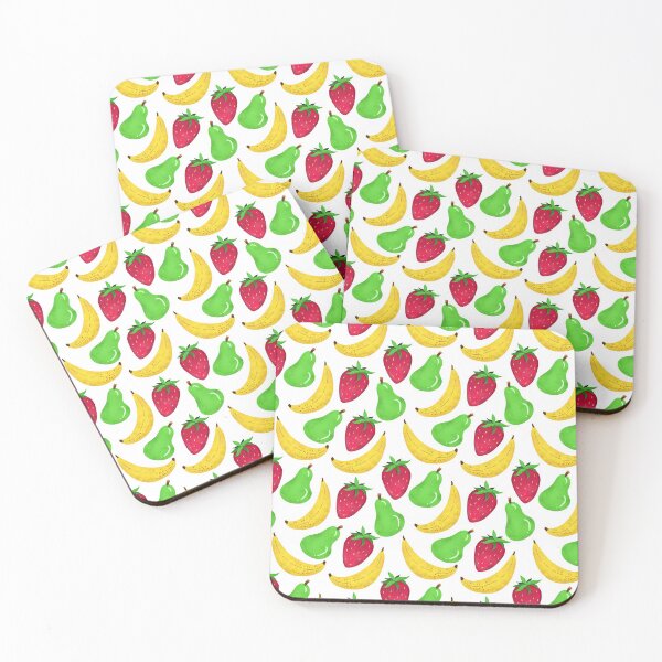 Item preview, fruit pattern, banana strawberry pears designed and sold by KeytonDesign.