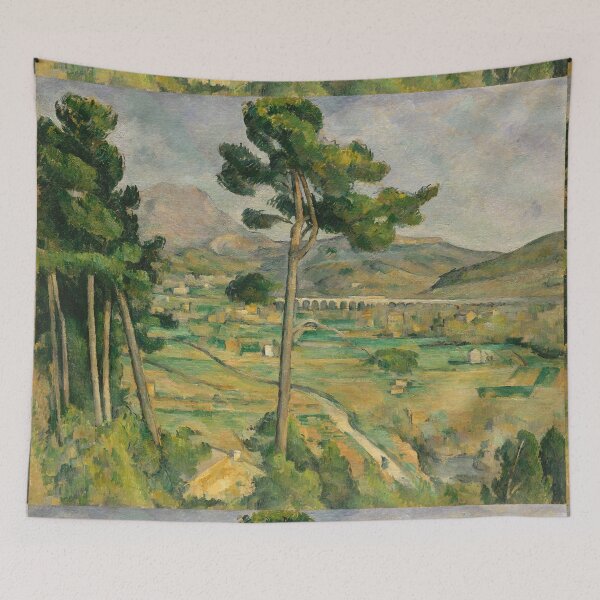 Item preview, Mont Sainte-Victoire and the Viaduct of the Arc River Valley by Cezanne designed and sold by Stephen Chambers / The Pop Art Factory.