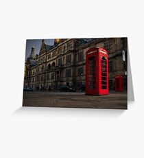 TELEPHONE BOX Greeting Card