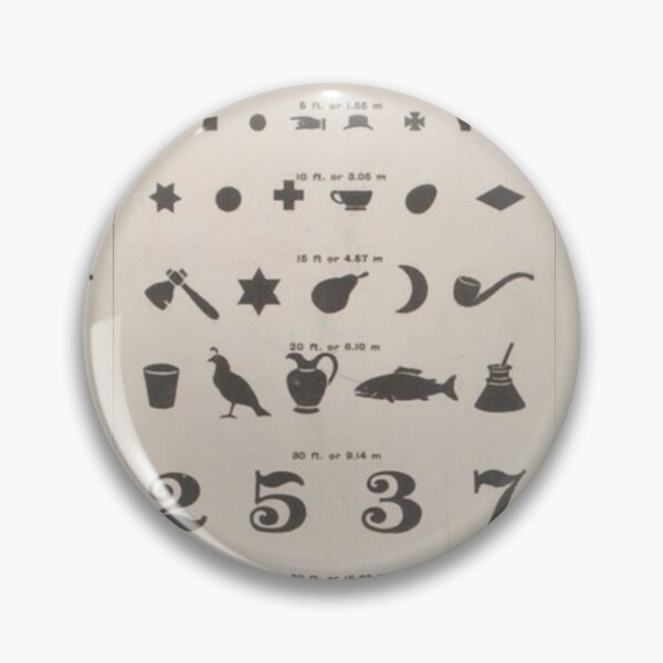 Item preview, Vintage Symbols Eye Chart  designed and sold by BlueSpecsStudio.