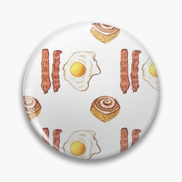 Item preview, bacon and eggs pattern designed and sold by KeytonDesign.
