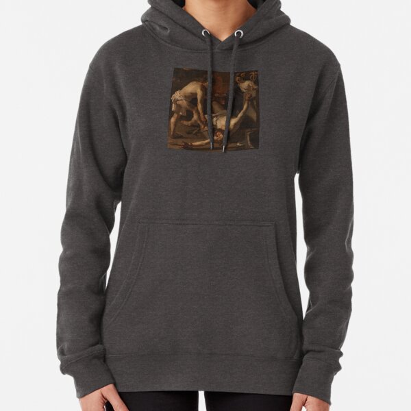 Prometheus Being Chained by Vulcan by Dirck van Baburen (1623) Pullover Hoodie