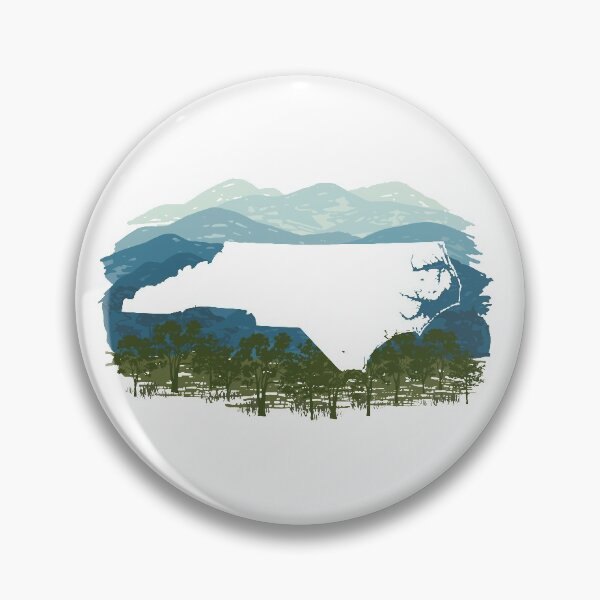 Item preview, North Carolina State Map Silhouette - Blue Ridge designed and sold by rachelhirst.