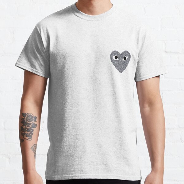 cdg camo heart