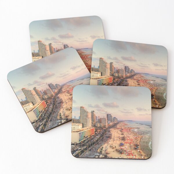 Item preview, Tel Aviv sunset drone photo designed and sold by Matan Hirsch.