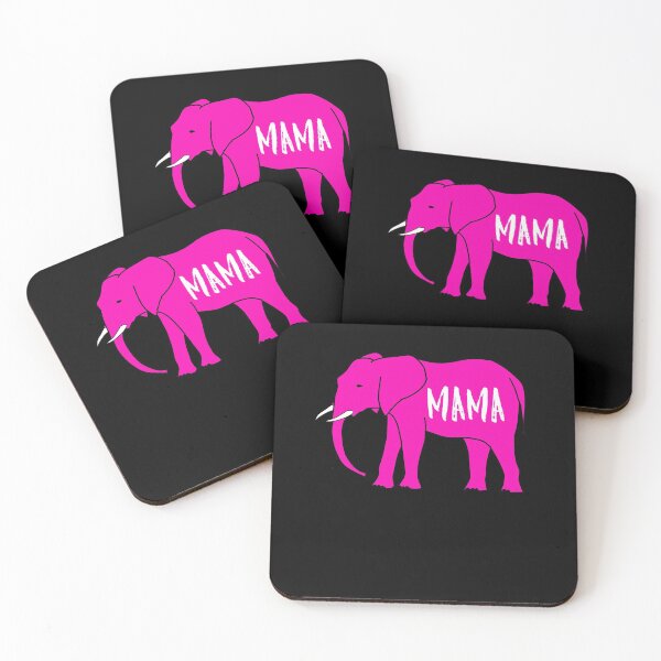 Artikelvorschau, Rosa Elefant Mama entworfen und verkauft von Rustic Valley Studio.