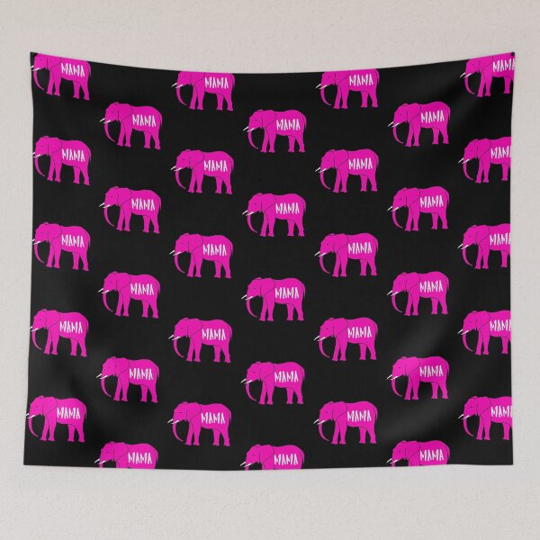 Artikelvorschau, Rosa Elefant Mama entworfen und verkauft von Rustic Valley Studio.