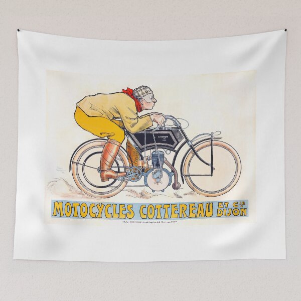 Item preview, 1905 Cottereau Motorcycles French Advertising Poster designed and sold by retrographics.