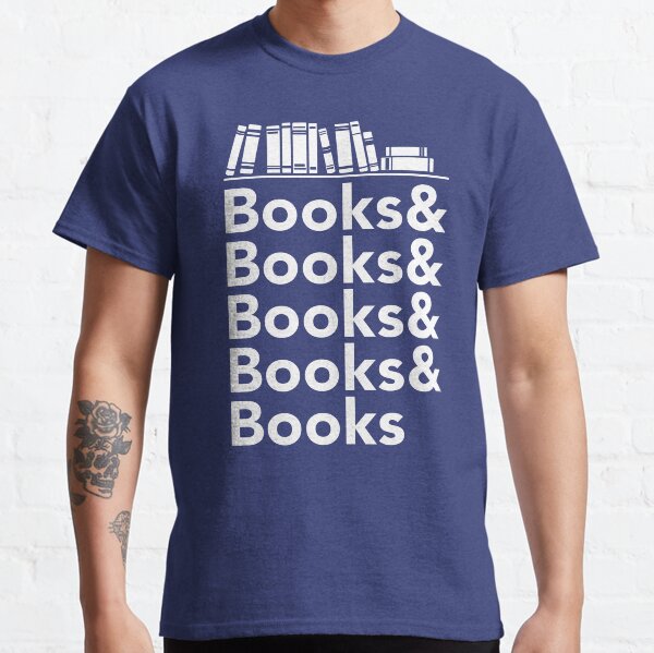 Books | Literary Book Nerd Helvetica Typography Classic T-Shirt