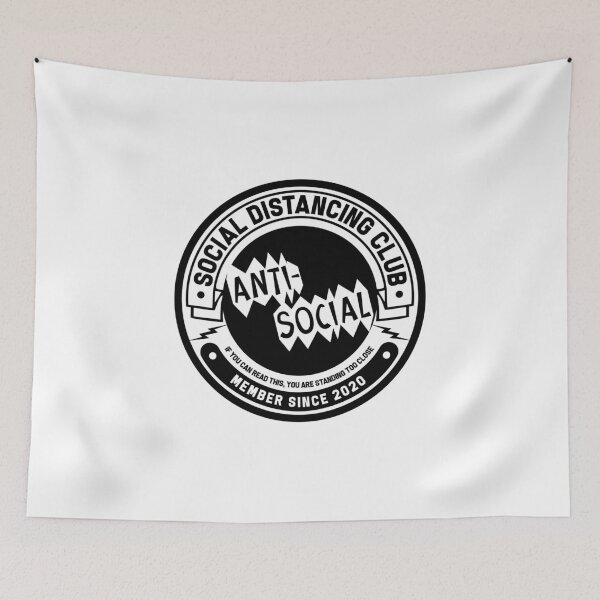 Item preview, Anti-Social Social Distancing Club designed and sold by ingabelle.