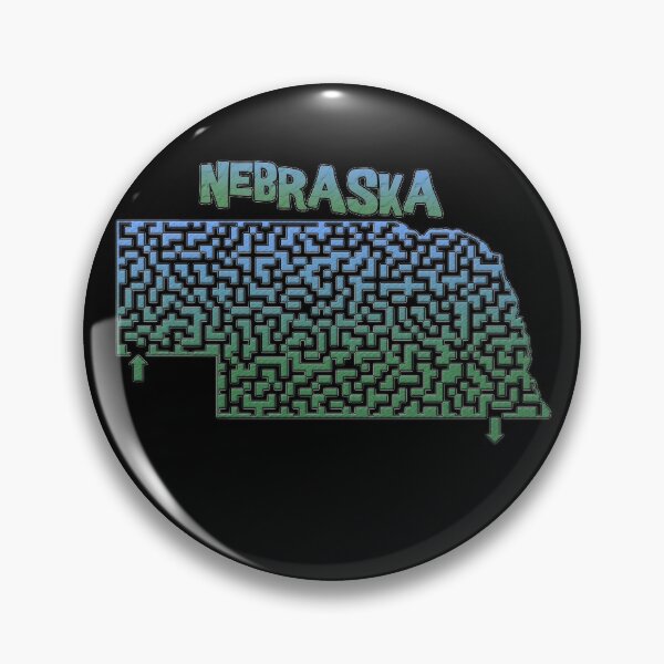 Item preview, Nebraska State Outline Maze & Labyrinth designed and sold by gorff.