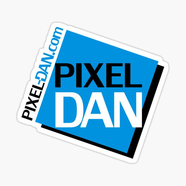 Pixel Dan Logo Sticker