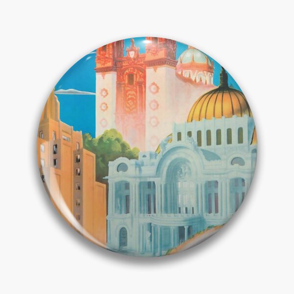 Item preview, Mexico vintage travel poster designed and sold by stickart-marek.