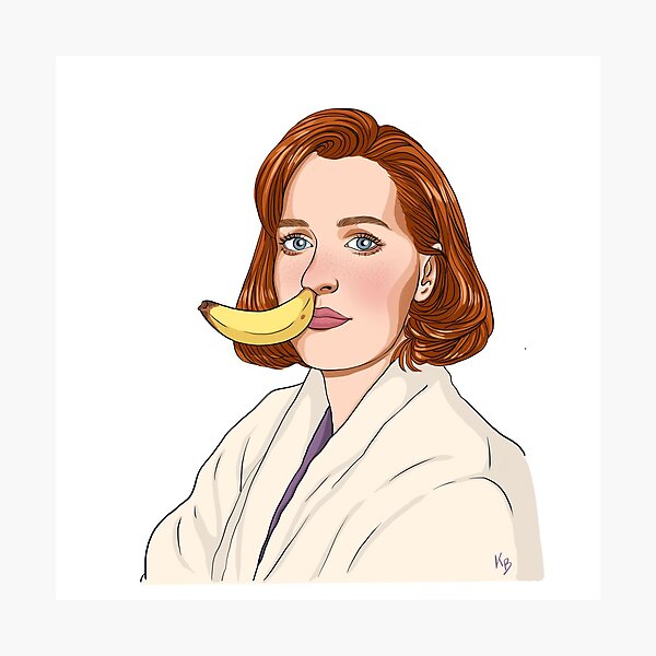 Item preview, Gillian Anderson Banana Nose designed and sold by kathiweb.