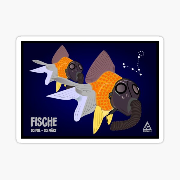 Star signs fish Sticker
